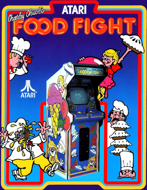 Food Fight (cocktail) Arcade Game Cover